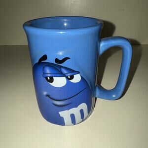 M&M's Blue Man Mug Mars Licensed MM Coffee Cup Mug Collectible